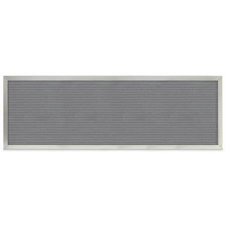 United Visual Products Sliding Door Indoor Enclosed Corkboard, 4 UV9025ACS-SATIN-PEARL